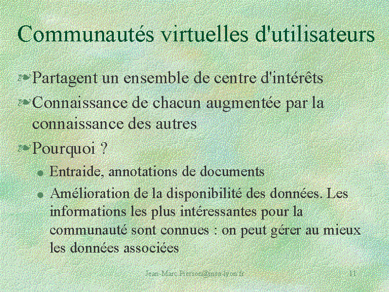 Communautes Virtuelles D Utilisateurs